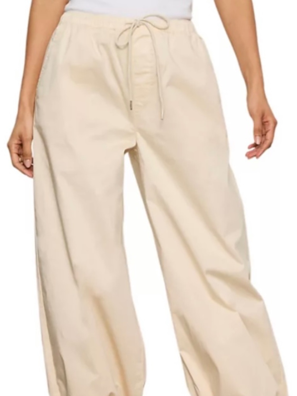 NWT Rag Supply Stone Crop Pants Women’s Size Large Neutral Minimalist
